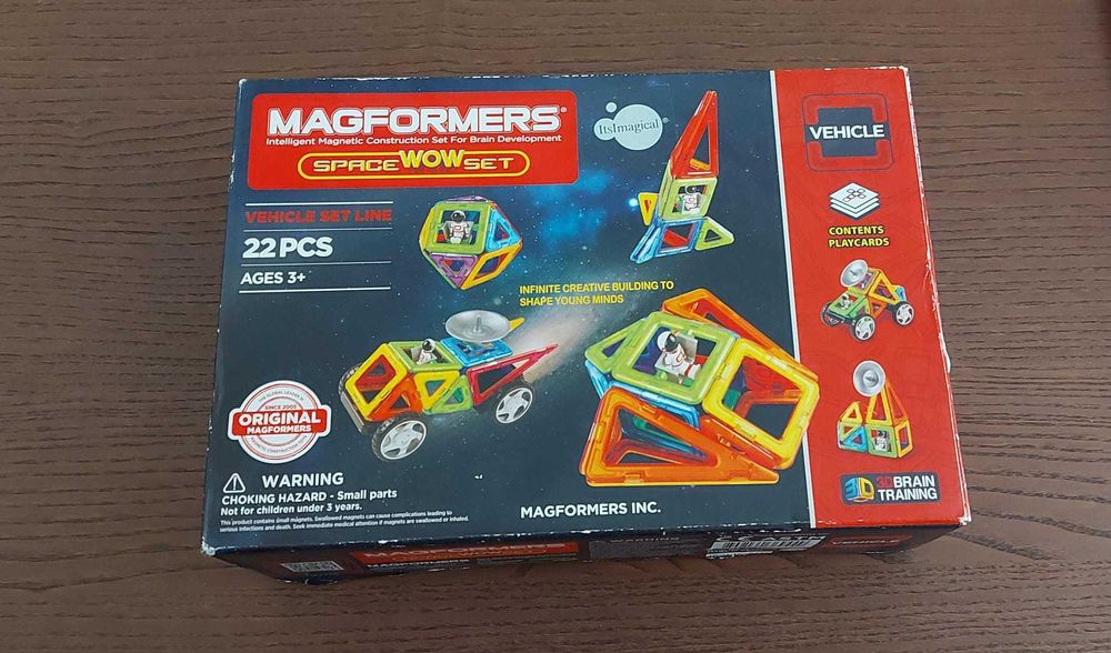 Magformers veiculo set line de peças imantadas de encaixe.