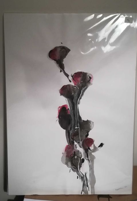 Pintura de flores 29,7*42cm - NOVO
