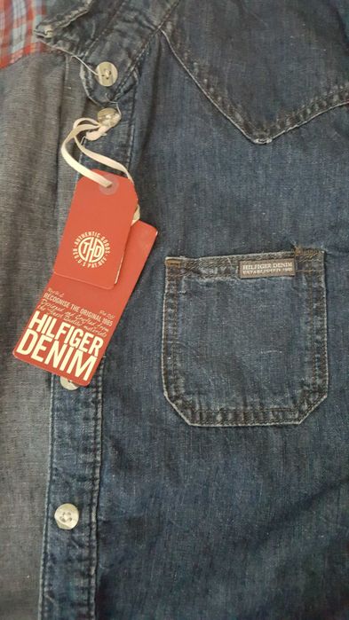 Tommy Hilfiger Denim oryginalna jeansowa koszula tunika sukienka