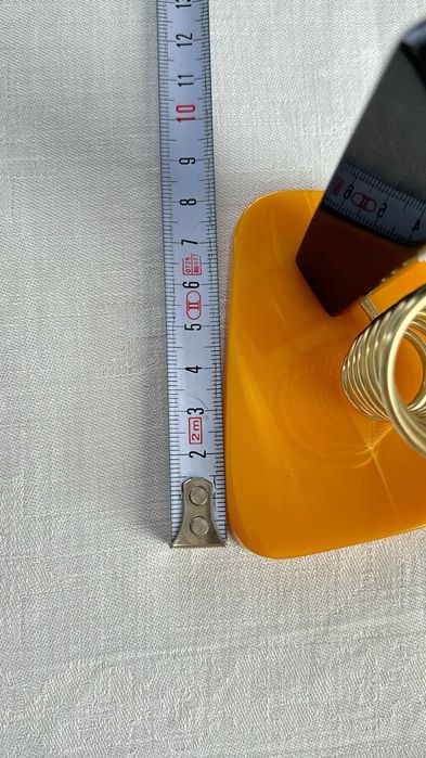 Stojak bakelit na długopis /patyczki koktajlowe spirala metal art-deco
