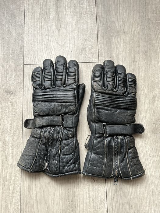 Klasyczne skórzane rękawice retro rozmiar XS