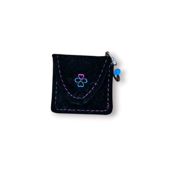 Conjunto Artesanal – Bolsinha Veludo + Anel