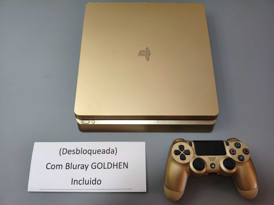Playstation 4 Dourada Desbloqueada