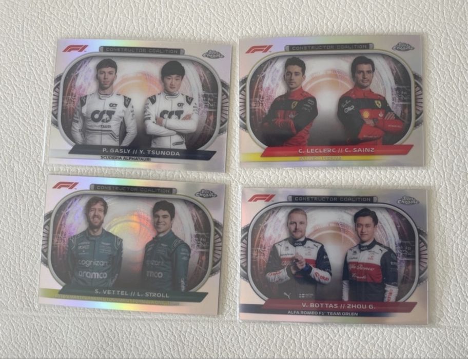 Lote de 122 cartas Topps F1 Chrome 2022