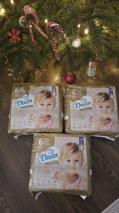 3 paczki pampersow w rozmiarze 6