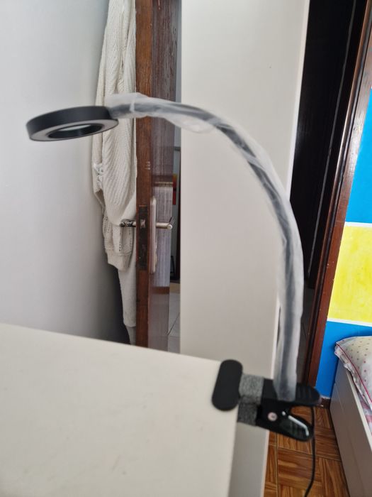 Ring Light com mola e lupa