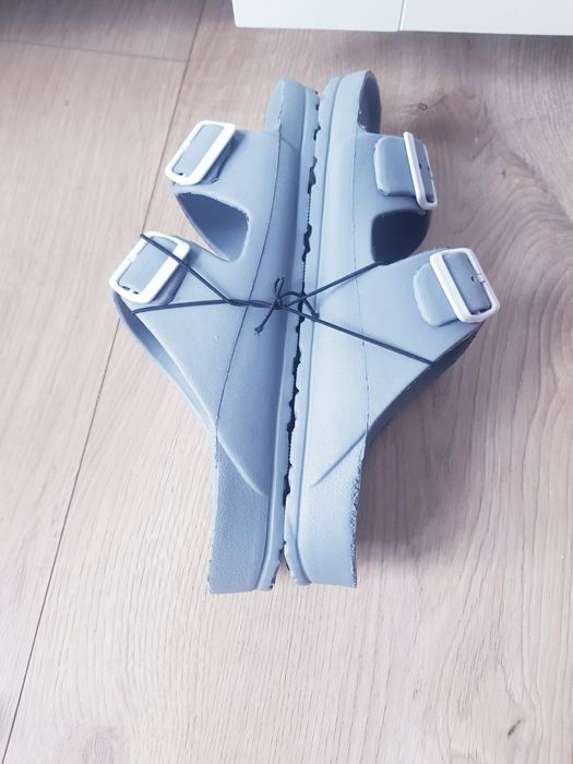 Nowe klapki męskie z regulowanymi paskami marki Tepu rozmiar 45