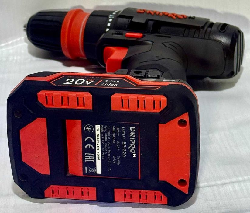 Акумуляторний дриль-шуруповерт Dnipro-M CD-218Q + АКБ BP-220