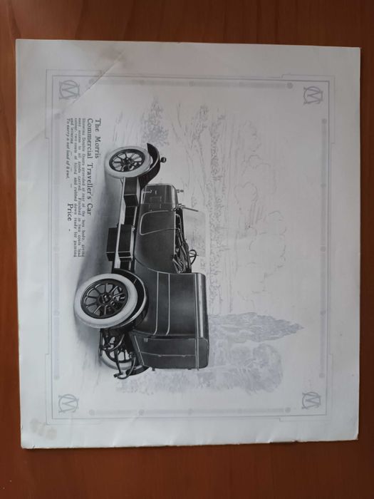 MORRIS OXFORD Catalogo anos 10 e 20 - Comerciais