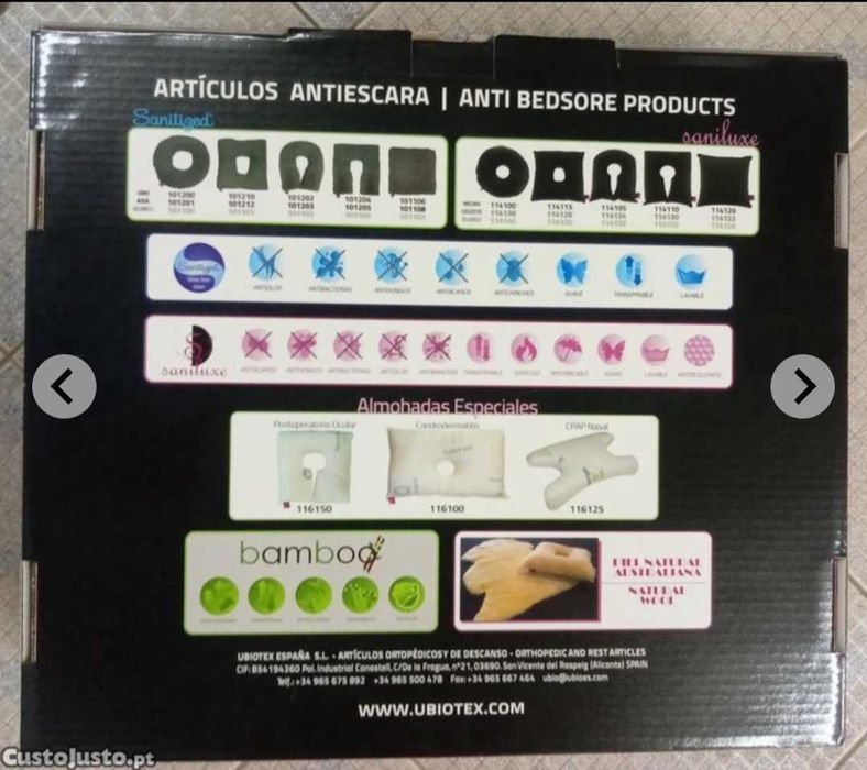 Almofada/Coxim anti-escaras ferradura