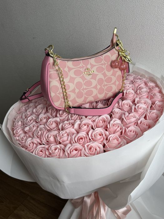 Сумка Coach Teri. Сумка коуч, Рожева