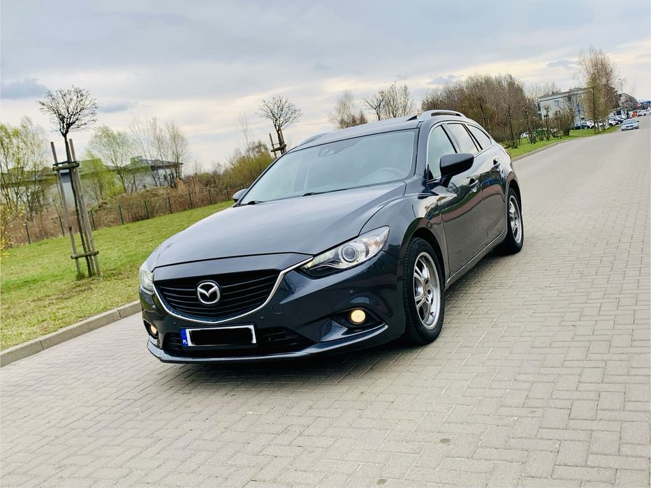 Mazda 6 2.2 D Manual Alu Clima Bixenon Skyactiv Full Czarne Skóry