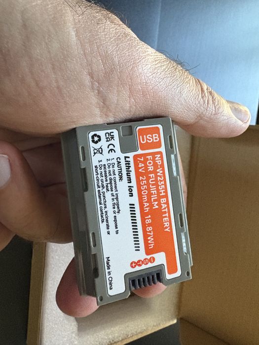 Fujifilm NP-W235 2 baterias USB-C NOVAS