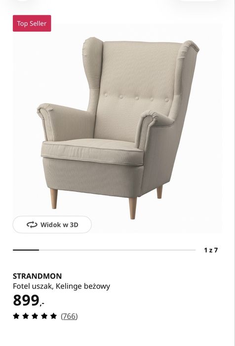 Piekny USZAK Ikea nowy! 650 zl :)