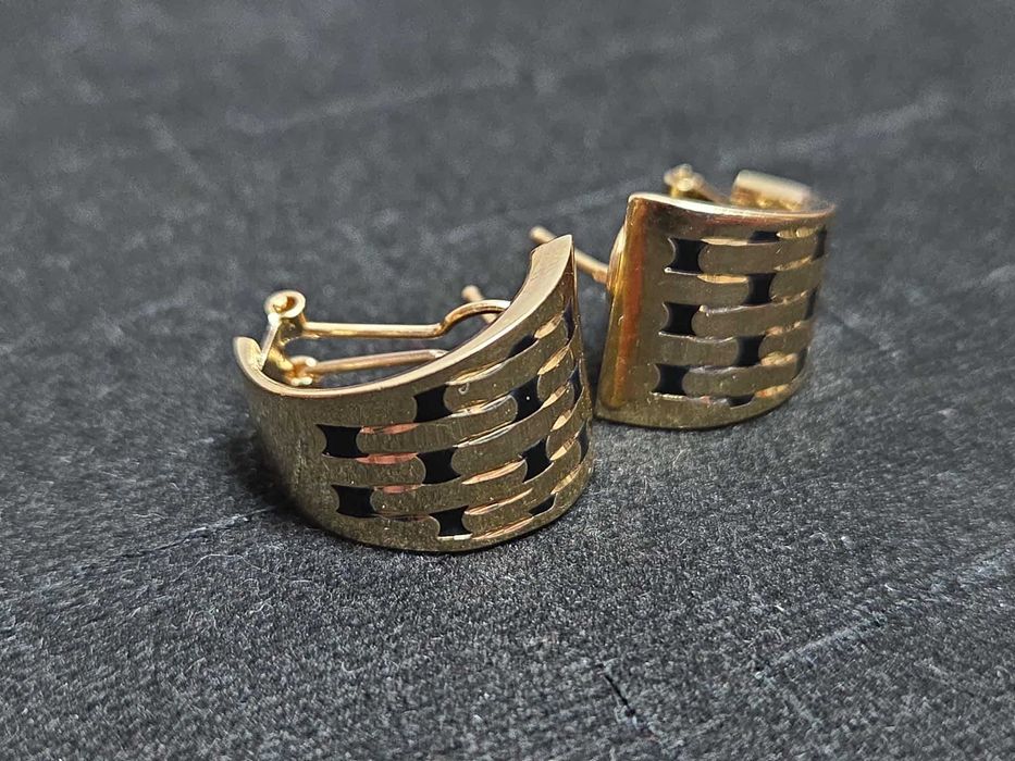 Złote kolczyki pr.585 14k waga 4,8g Kraków W