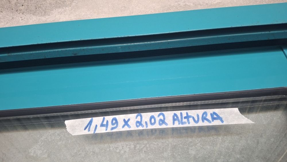 5 sacadas aluminio 1,50 x 2,02 altura