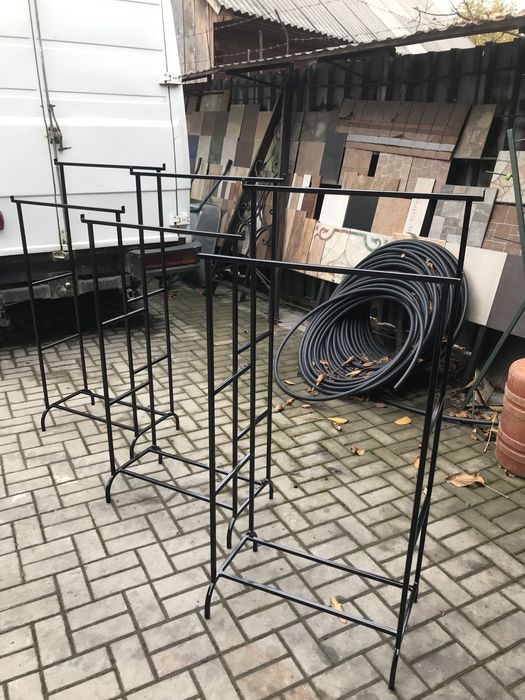 Вешалка стойка метал для одежды напольная двойная