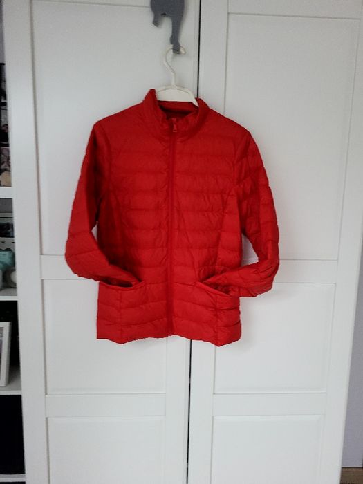 H&M czerwona kurtka damska  przejściowa r.36