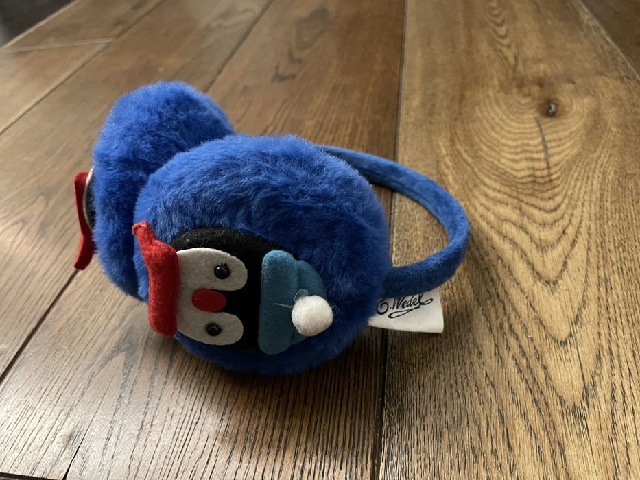 Nauszniki z pingwinem , ciepłe