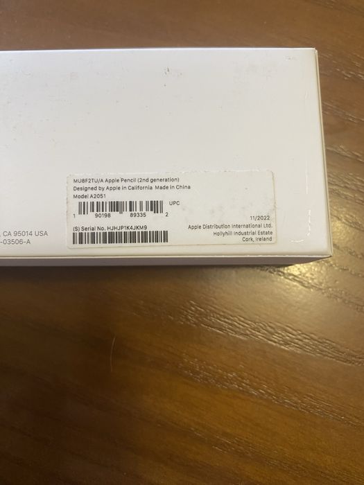 Стилус Apple Pencil 2nd Generation