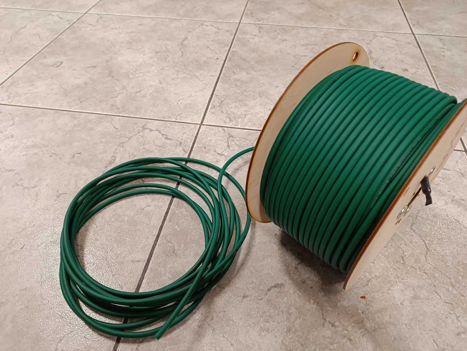 Zielony kabel mikrofonowy XLR 2x0,23mm OFC symetryczny 50m