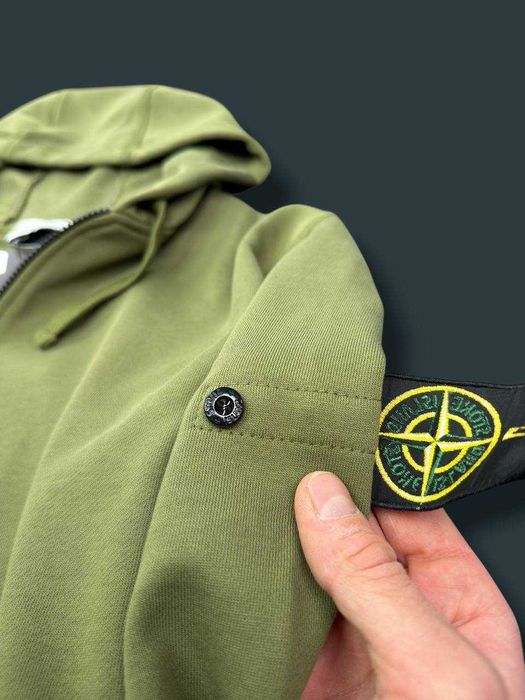 Зип-Худи Stone Island Зеленая ОРИГИНАЛ