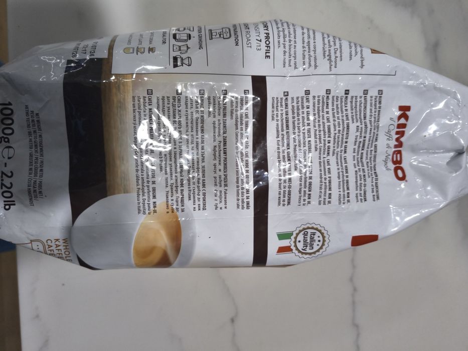 Kawa ziarnista Kombi Caffe Crema Classico 7/13 1 kg do kawy mlecznych