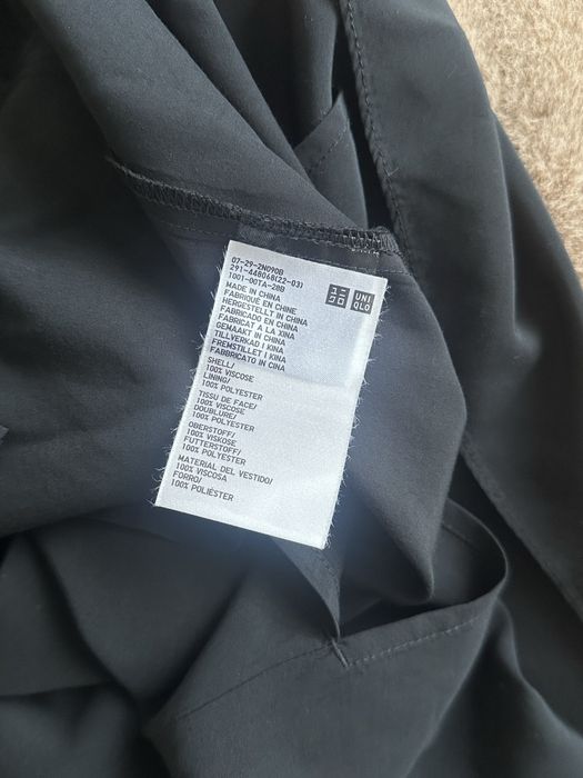 Черное платье uniqlo миди