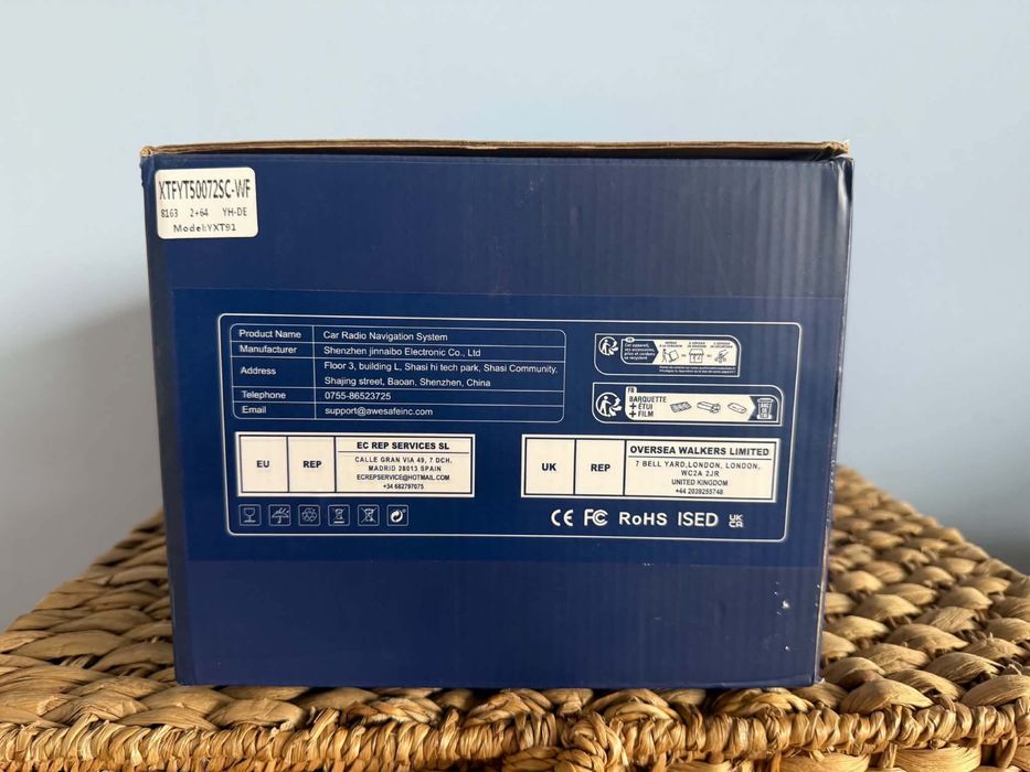 Nowe , nieuzywane Radio Nawigacja Fiat 500/2GB/64GB/GPS,Dotyk,WiFi