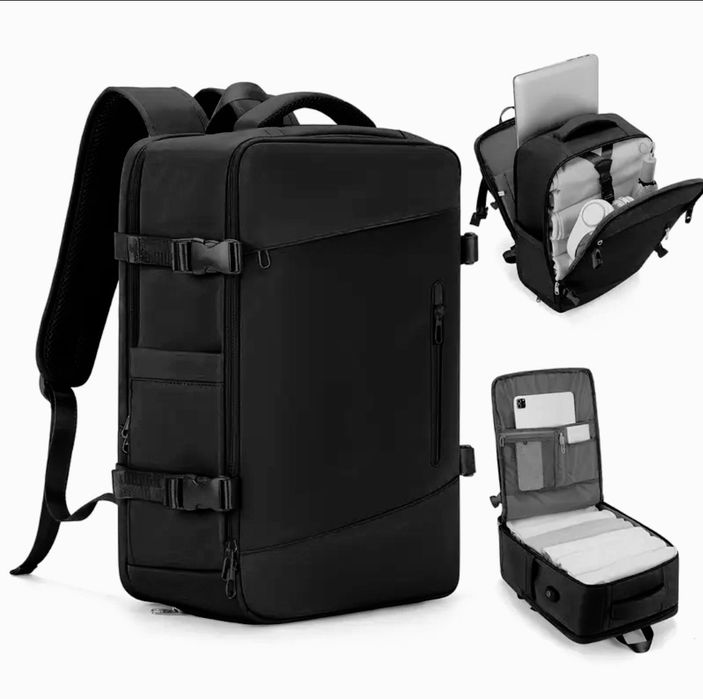 Plecak podróżny turystyczny Bagaż podręczny do samolotu 40x30x20czarny