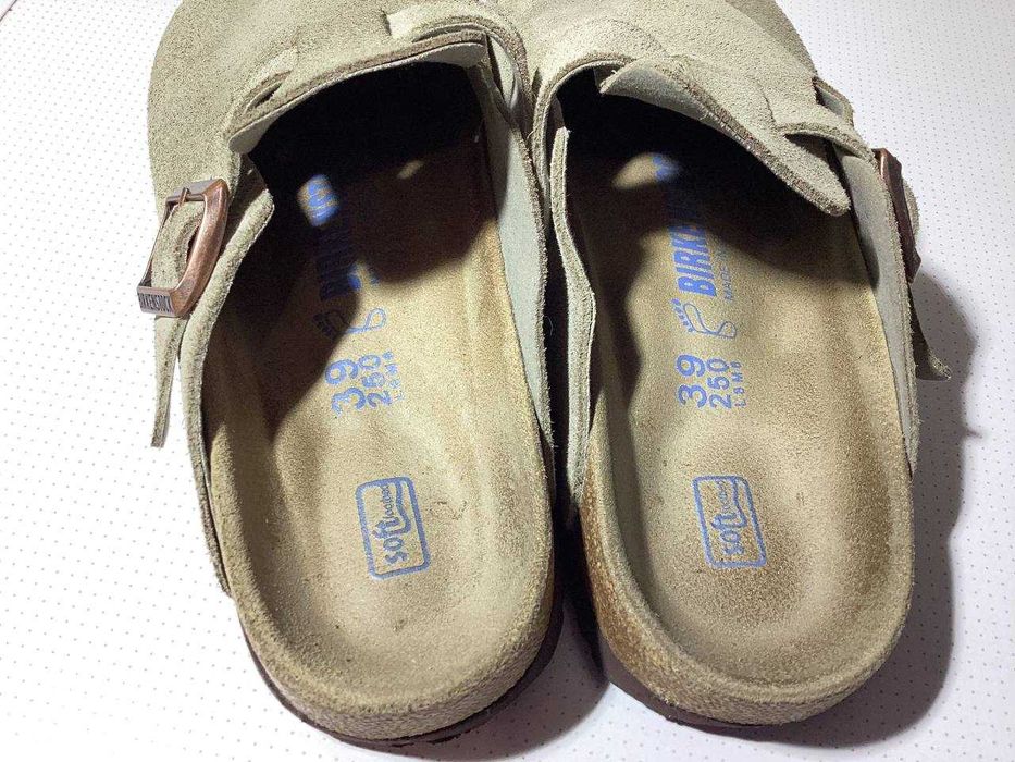 Сандалии Birkenstock Boston Braided Suede Taupe размер 39