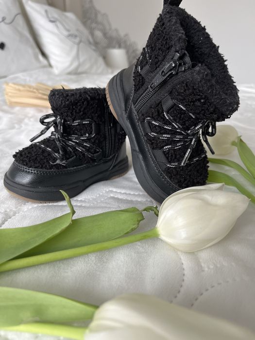 Śniegowce Emu Ugi kozaczki botki ocieplane 20/21 dziewczynka czarne