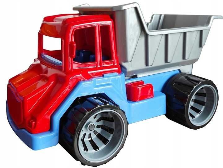 Wywrotka + wóz taczka z raczką + foremki do piasku