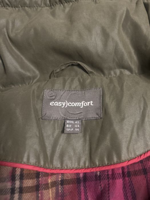 Krótka kurtka Kakhi puchowa ciepła rozm 42