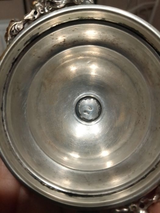 Vintage Piękna cukiernica i puzderka włoskie próba 800