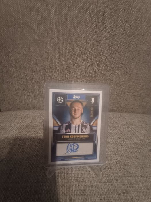Topps match attax 2025/2026extra teun koopmeiners autograf /299 1:2500
