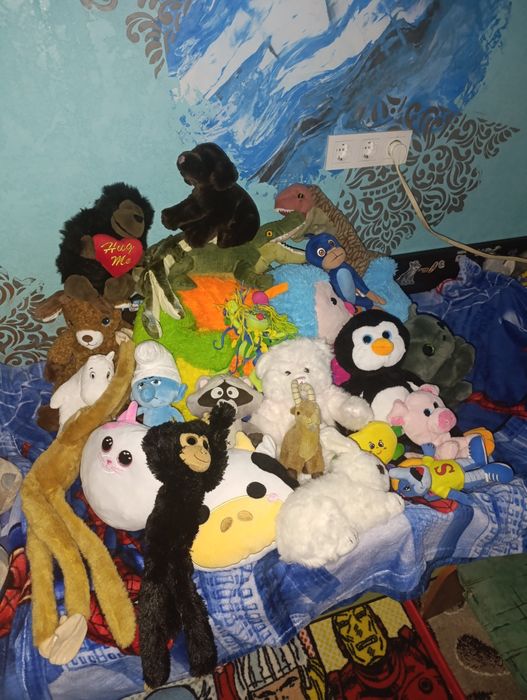 Лот баул мягких игрушек