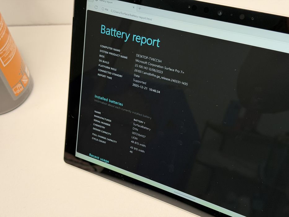 Microsoft Surface Pro 7+ (1960) - i7/16GB/256GB - faktura VAT 23%