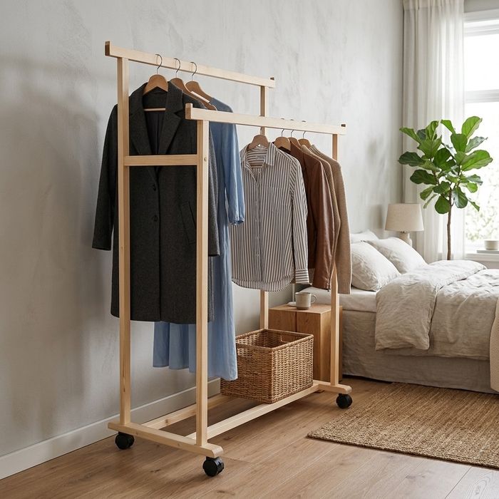 Вішалка для одягу Рейл Напольная вешалка Стойка для одежды Кронштейн