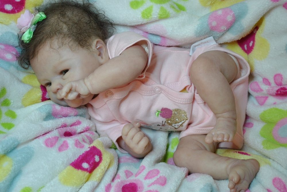 lalka reborn nowa pachnąca 46cm 2 kg niemowlę smoczek Poziomka