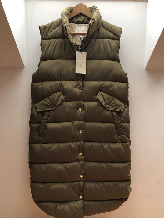 Zielona, długa kamizelka, bezrękawnik maxi Freeguent