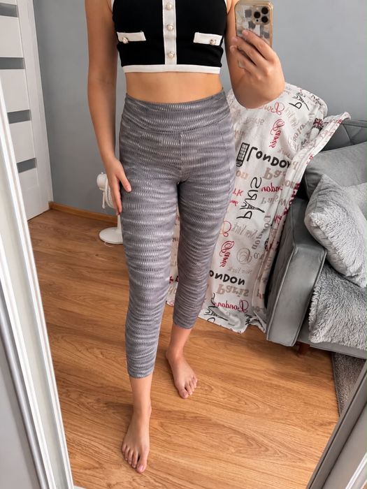 Legginsy DOMYOS S wzorzyste sportowe