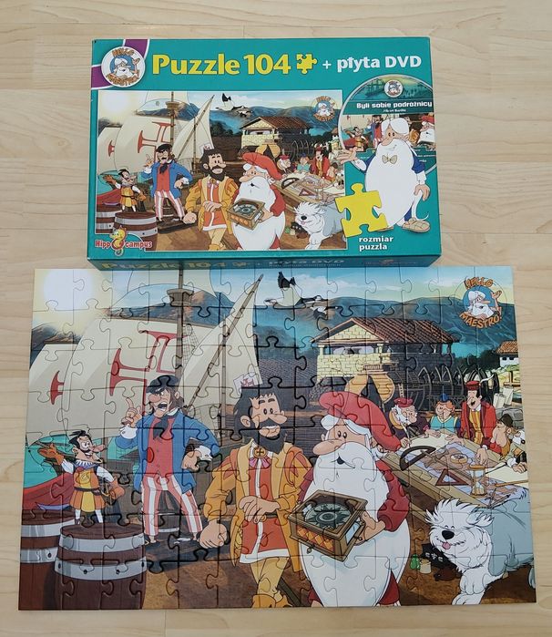 Puzzle 104 sztuki, bez DVD