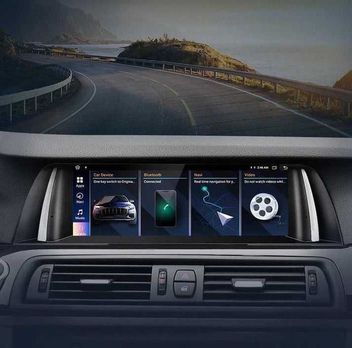 BMW F10 / F11 2011–2017 – Radio Android 15 10,25” CarPlay Android Auto NBT 2GB/64GB GPS Nawigacja Stacja Multimedialna WiFi Bluetooth DSP 4G LTE PL