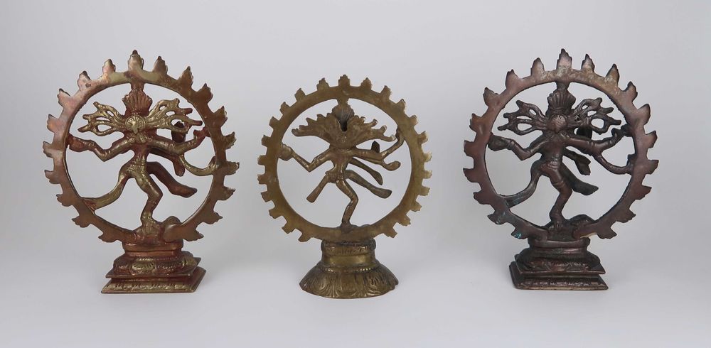 Escultura Shiva Nataraja em latão / bronze, CADA