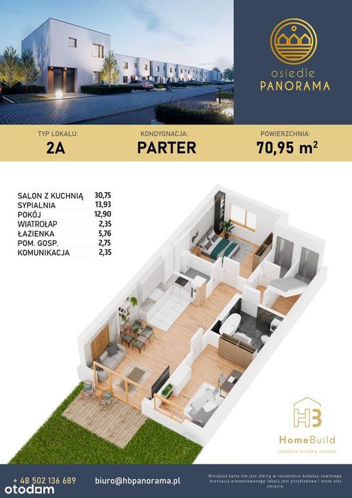 Osiedle Panorama mieszkanie z ogródkiem - Widok 3