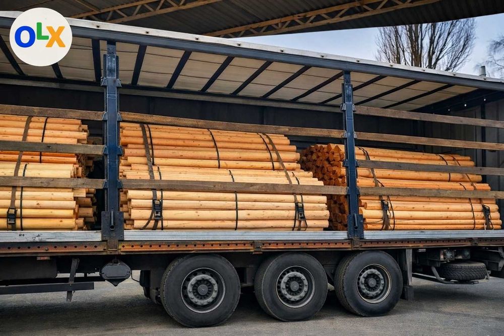 Wałki olchowe 2,6m Paliki Drągi Słupki Ogrodzeniowe Palisada