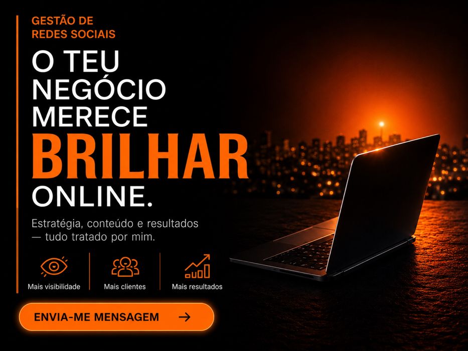 Gestão de redes sociais para o teu negócio | Conteúdo & Estratégias de crescimento