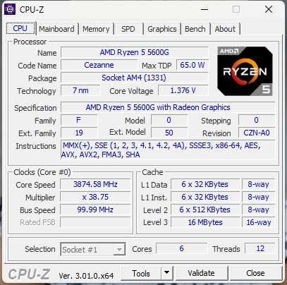 Ryzen 5 5600G | 32 GB RAM | SSD NVMe