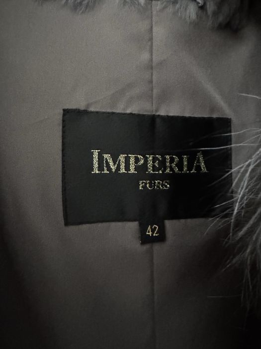 Парка, натуральне хутро, чорнобурка 48